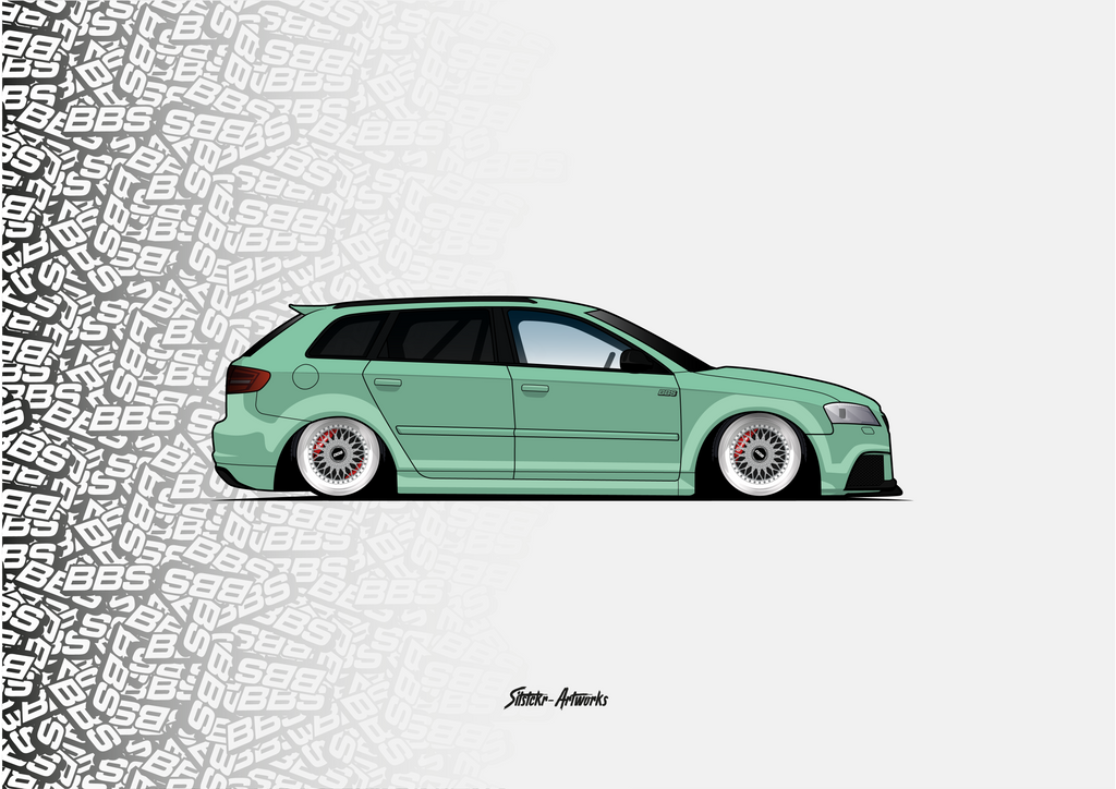 Audi A3 – Mint Edition / Poster Wall Street Art Wanddeko