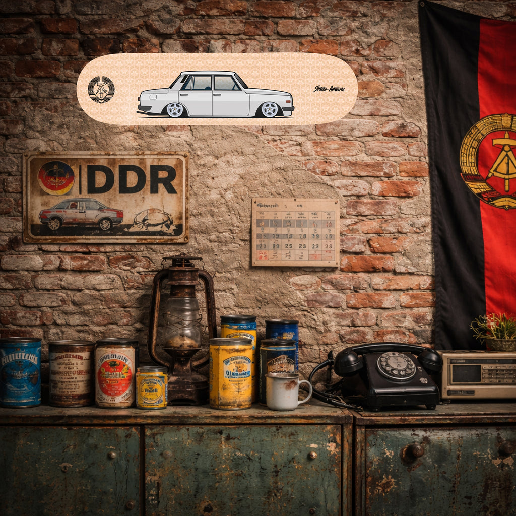 Wartburg Deluxe / Skateboard Deck Street Art Wanddeko