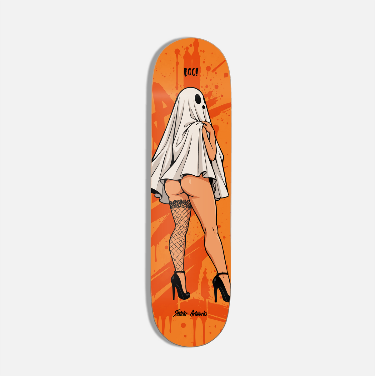 Halloween Girl - BOO! Halloween Edition👻 / Skateboard Street Art Wanddeko