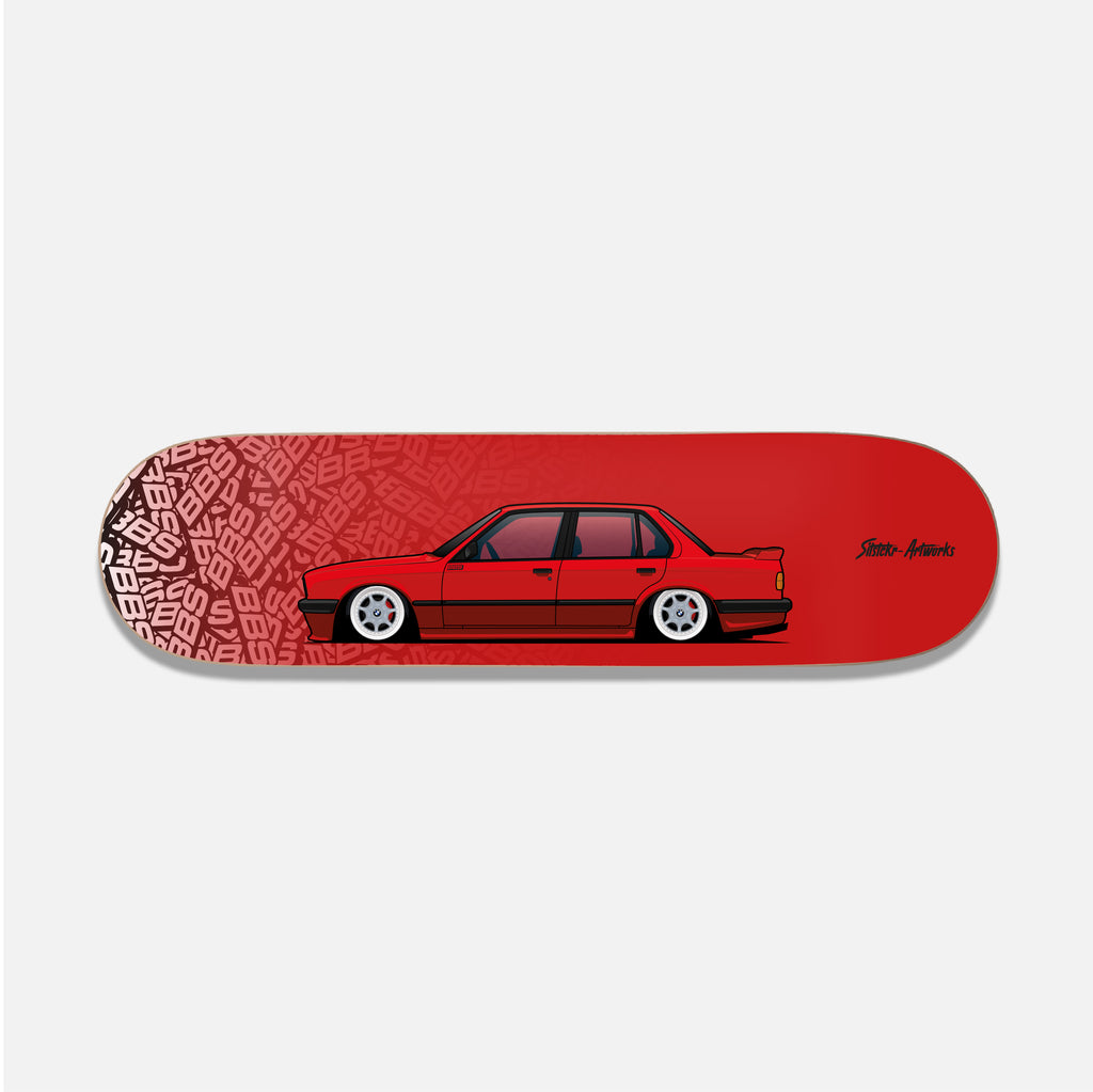 BMW M3 Tech2 BBS / Skateboard Deck Wanddeko Street Art
