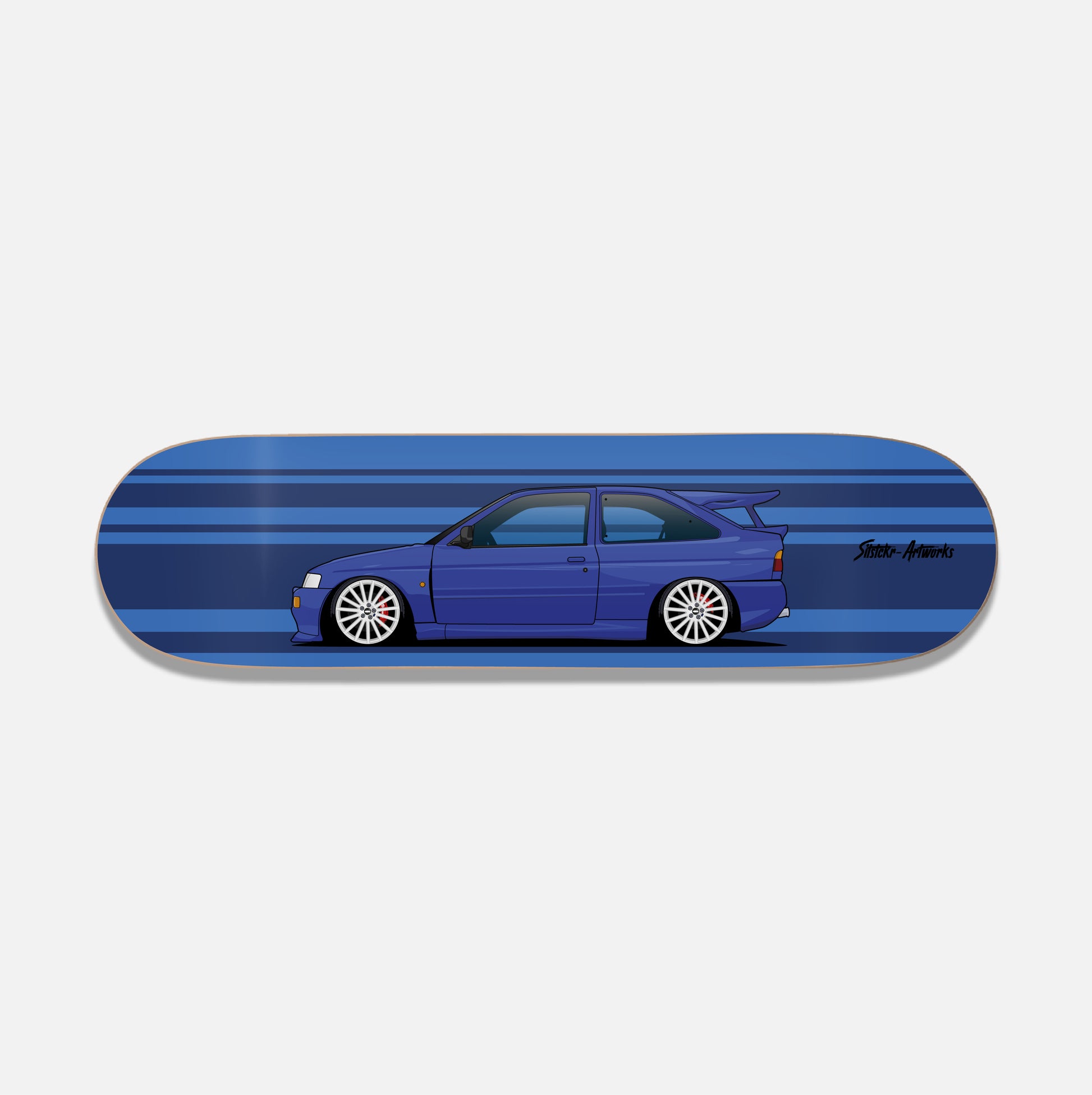 Der Escort Cosworth / Skateboard Deck Wanddeko Street Art