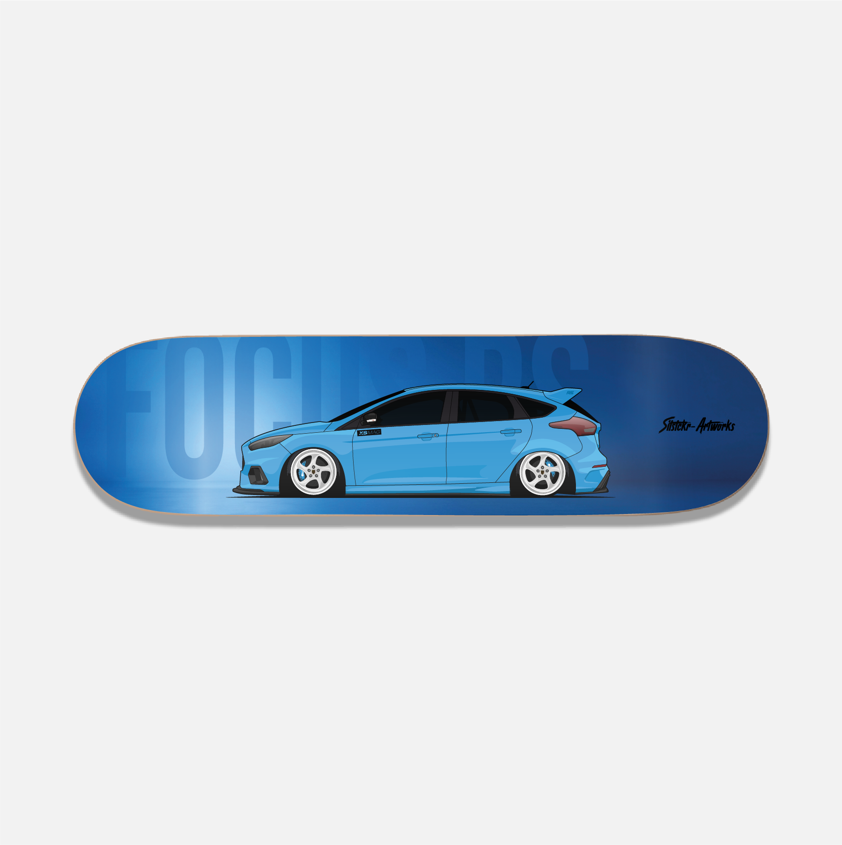 Ford Focus MK3 RS / Skateboard Street Art Wanddeko