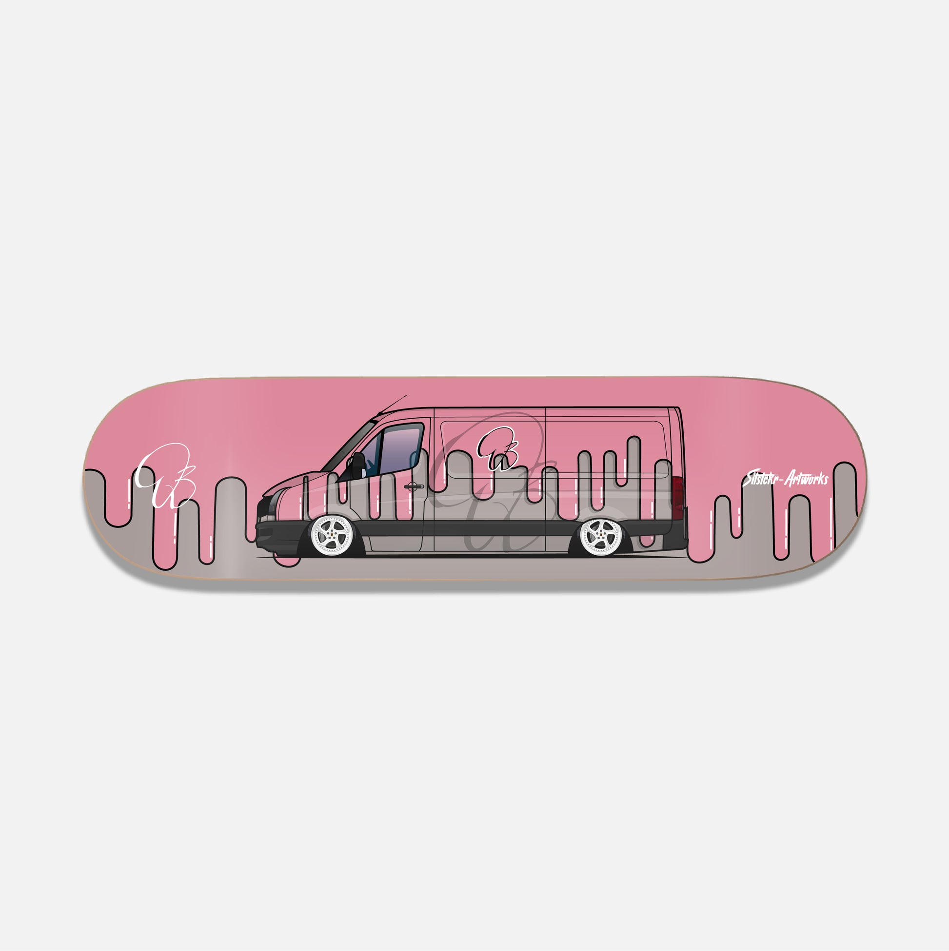 VW Crafter KBmerone x Deckart / Skateboard Deck Street Art Wanddeko