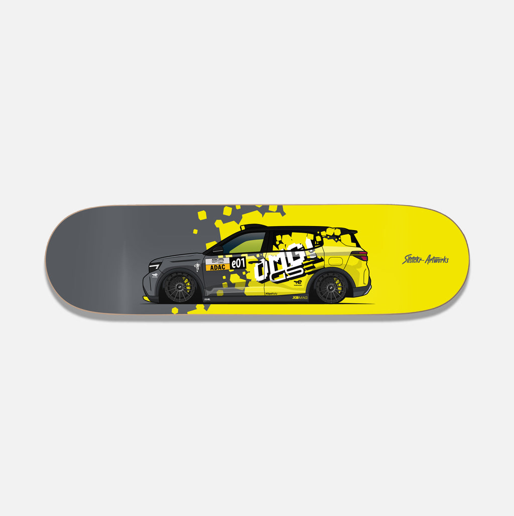 Opel Frontera GSe – Rally Edition / Skateboard Deck Street Art Wanddeko