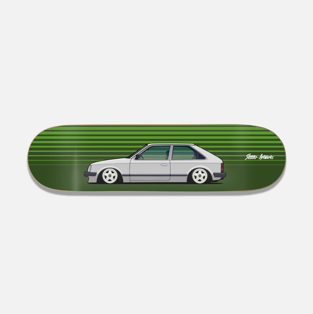 Opel Kadett D , der Underdog / Skateboard Deck Street Art Wanddeko