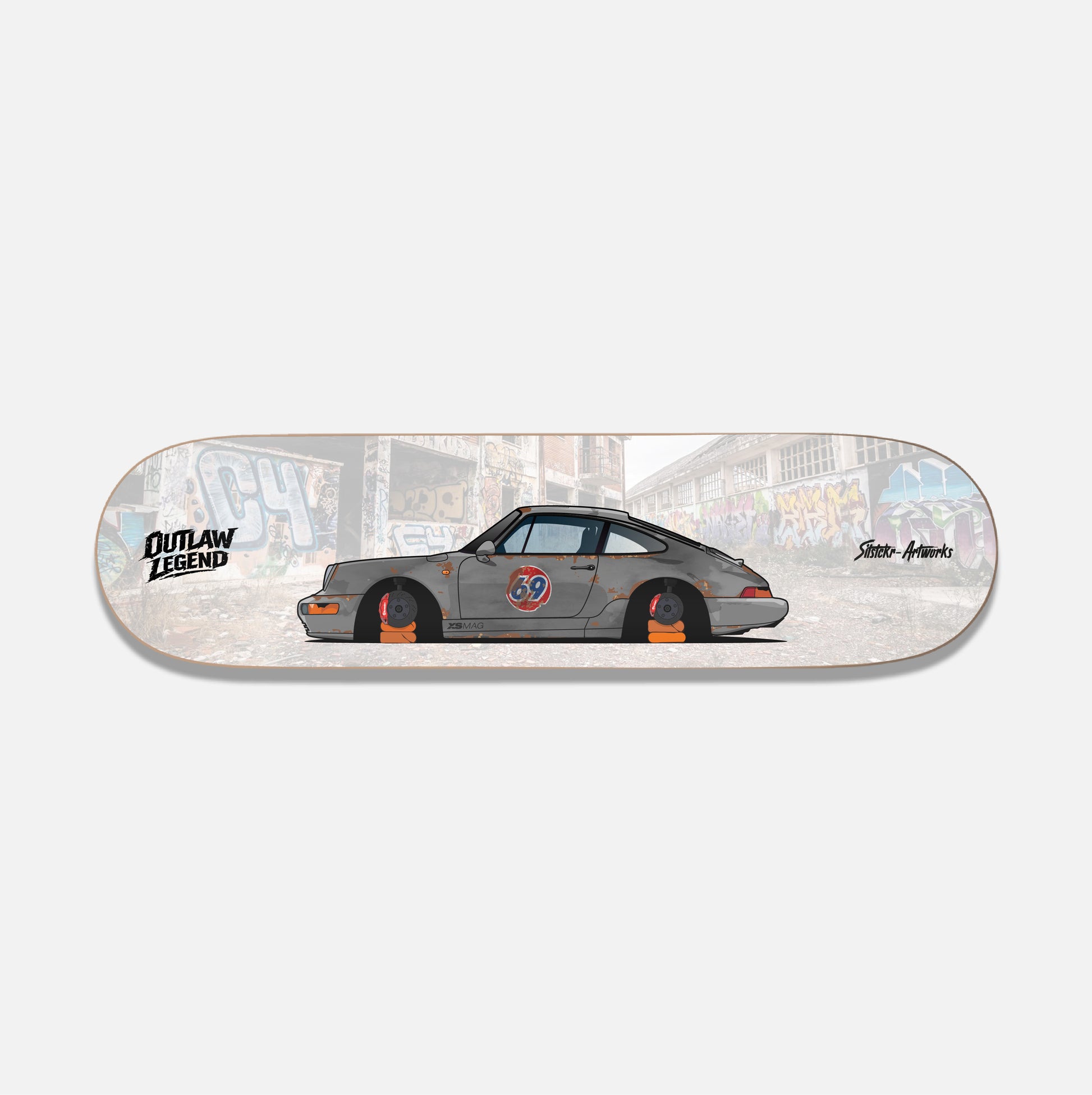 Outlaw Legend Bundle / Skateboard Deck Street Art Wanddeko