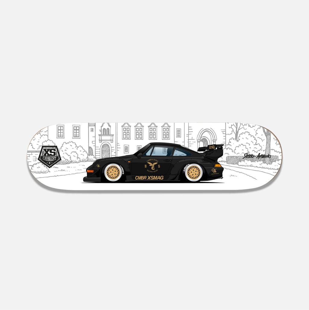 Porsche 993 RWB Collab XS CN / Skateboard Deck Wanddeko Street Art