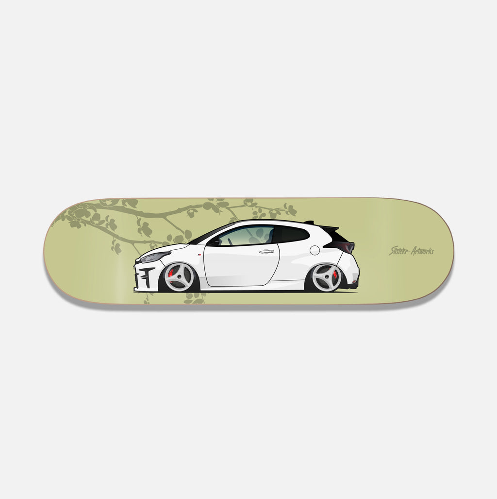 Toyota GR Yaris / Skateboard Deck Street Art Wanddeko