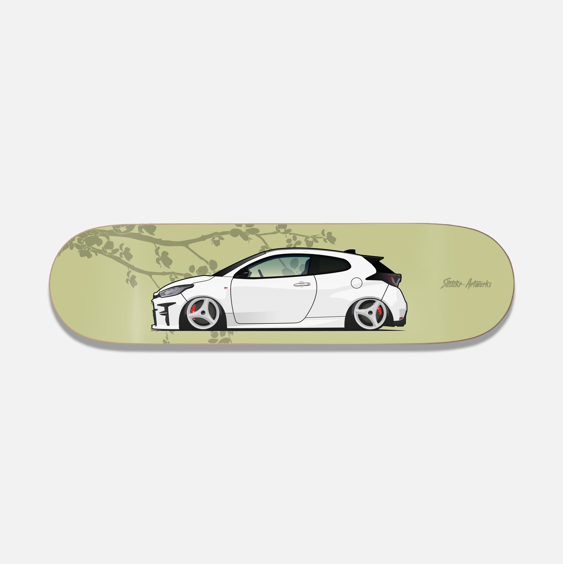 Toyota GR Yaris / Skateboard Deck Street Art Wanddeko