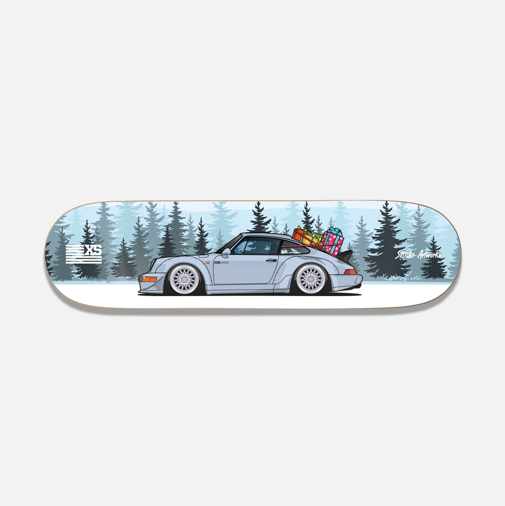 Porsche 911 Artemis Weihnachts Edition / Skateboard Deck Street Art Wanddeko