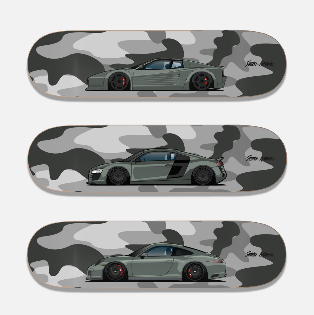 Urban Bundle — Military Edition / Skateboard Deck Street Art Wanddeko