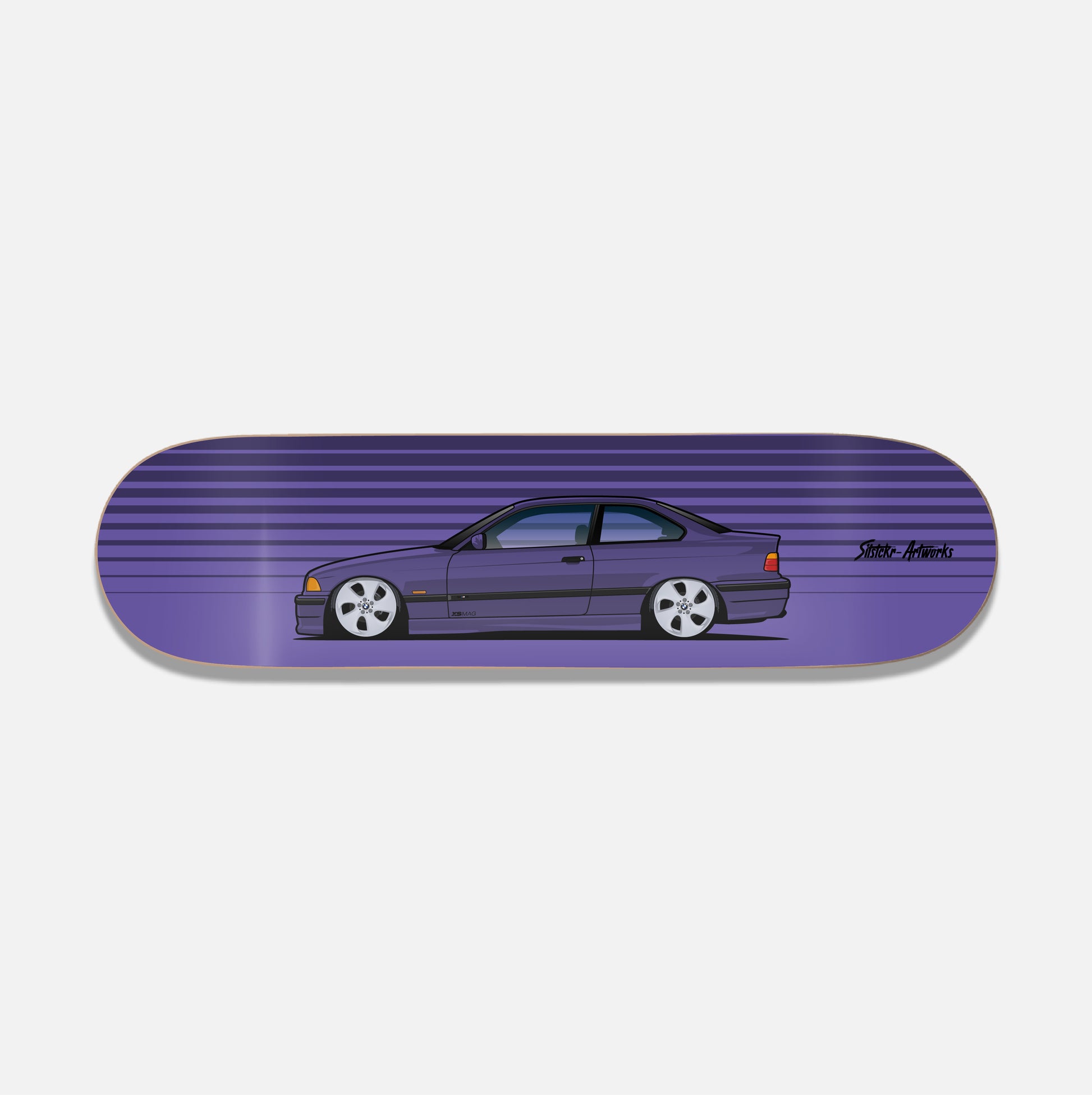 BMW e36 M / Skateboard Deck Street Art Wanddeko