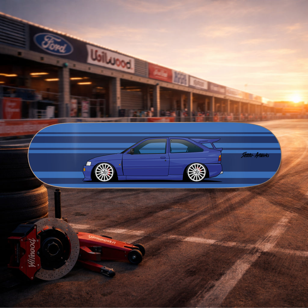 Der Escort Cosworth / Skateboard Deck Wanddeko Street Art