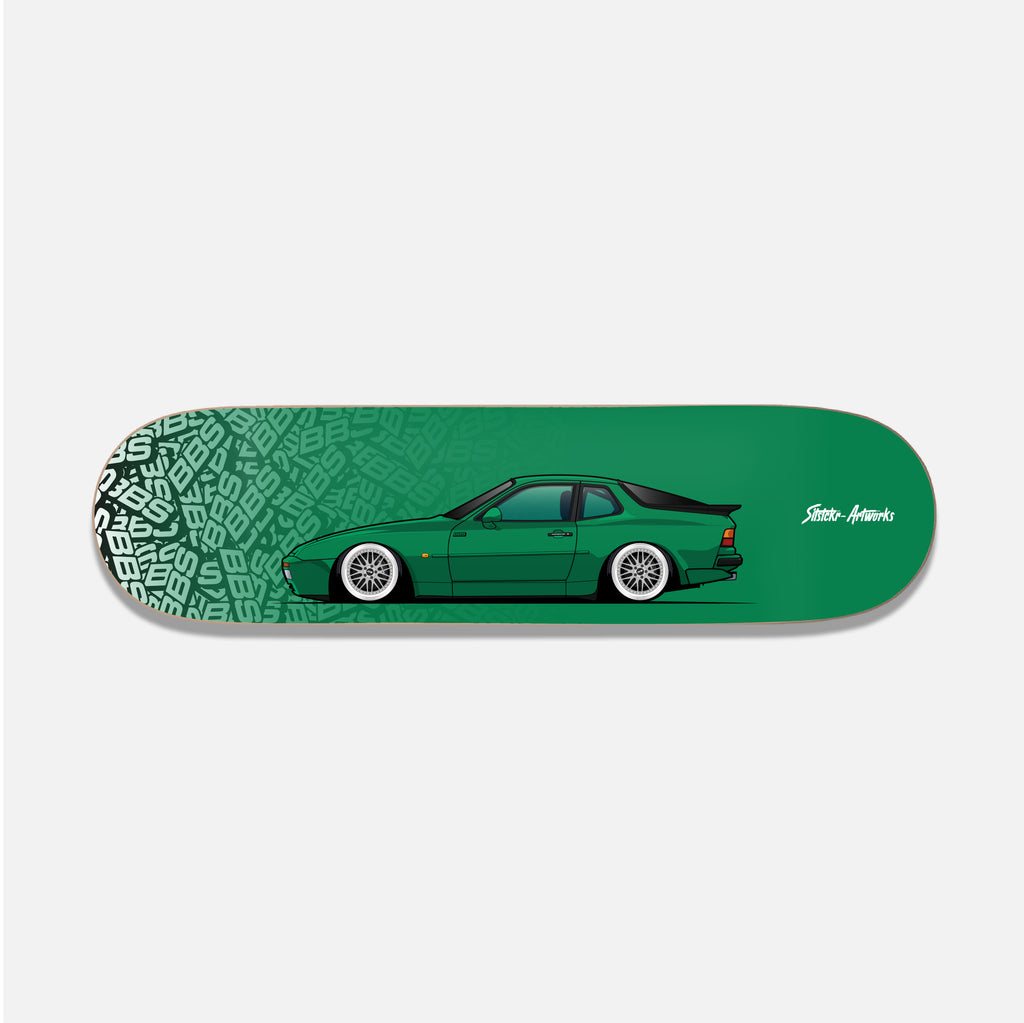 Porsche 944 BBS / Skateboard Deck Wanddeko Street Art