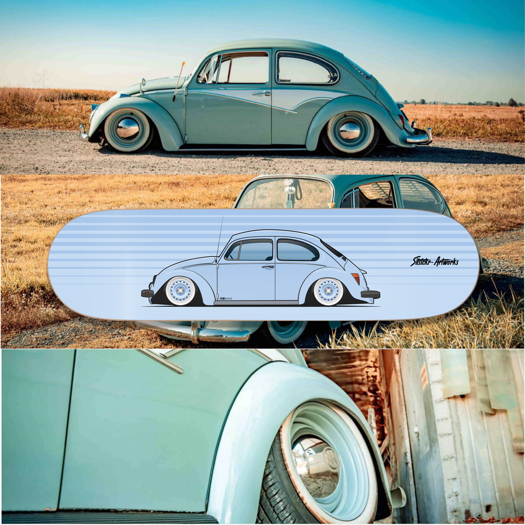 VW Käfer fahren ist Kult / Skateboard Deck Street Art Wanddeko