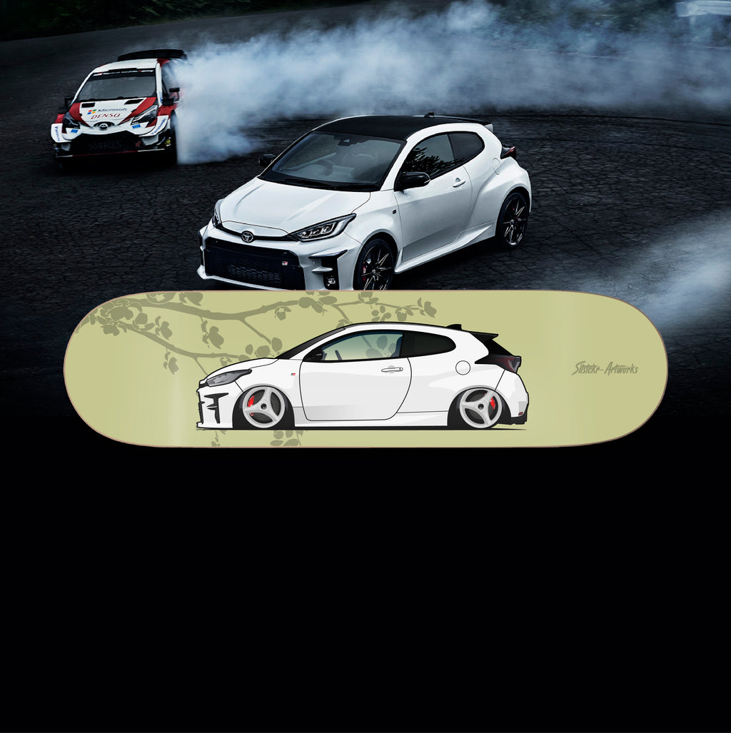 Toyota GR Yaris / Skateboard Deck Street Art Wanddeko