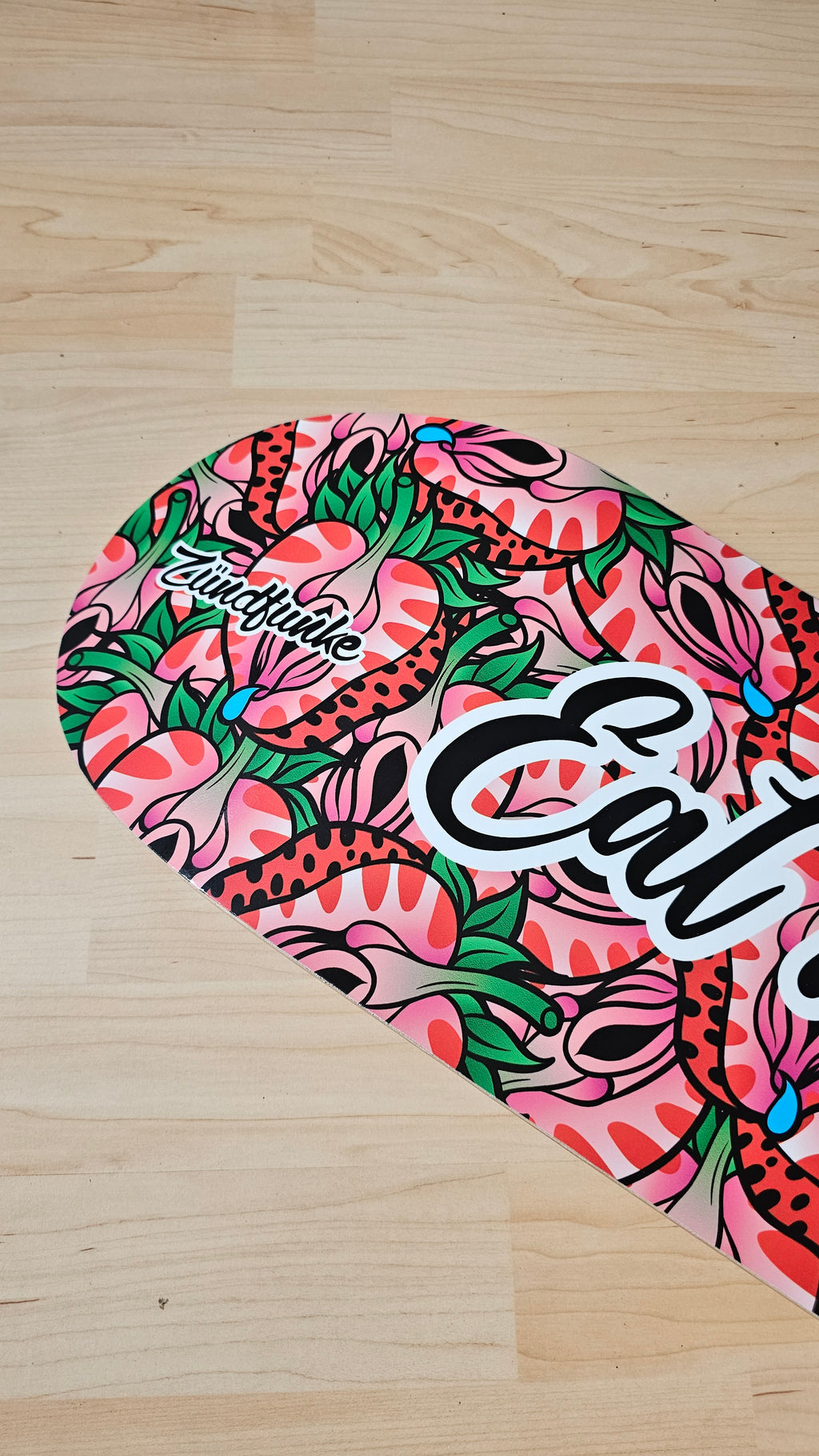 Erdbeere Zündfunke / Skateboard ZF Skateboard Deck Street Art Wanddeko