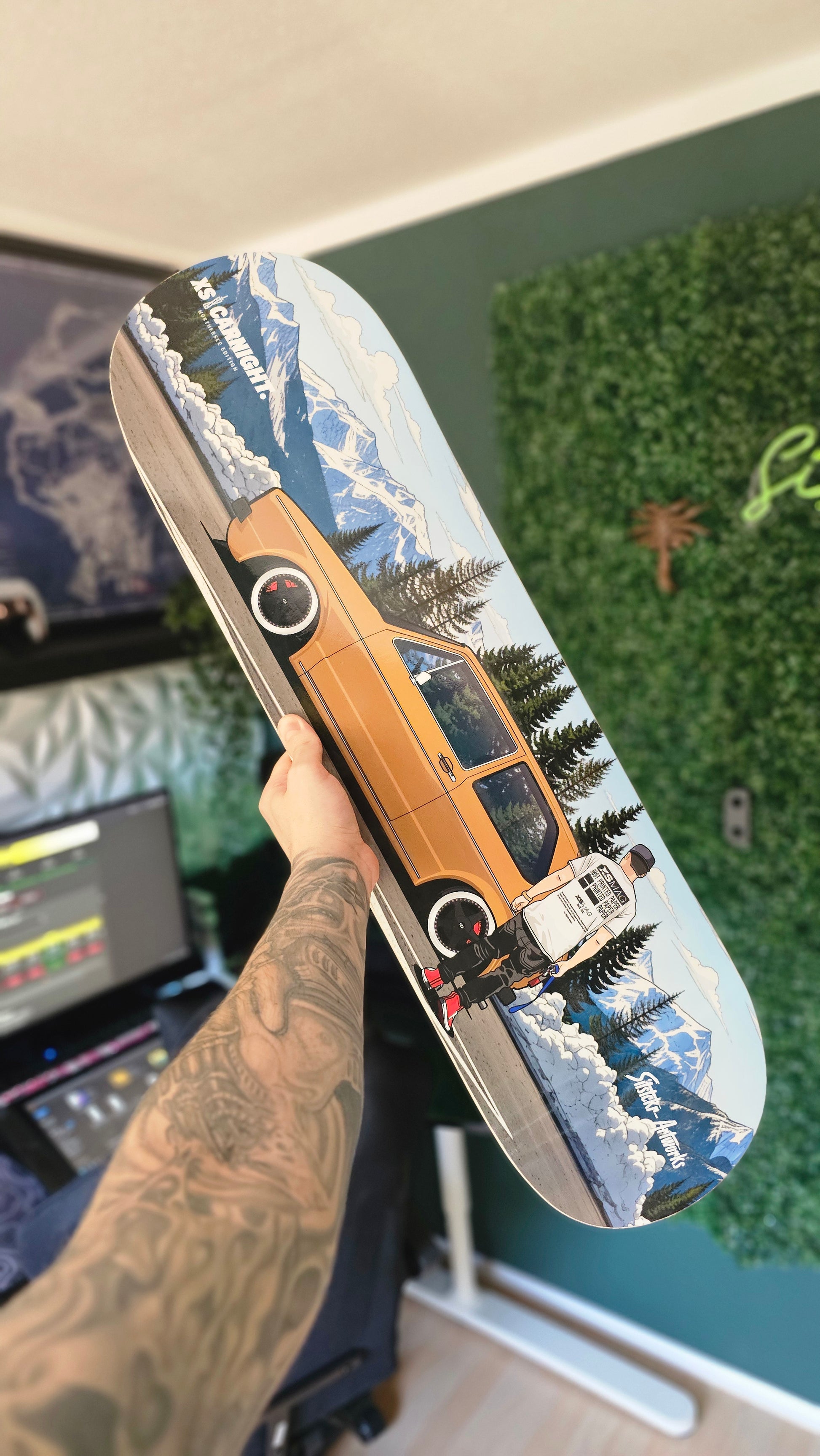 XS Carnight Wörthersee Golf 1 / Skateboard Street Art Wanddeko