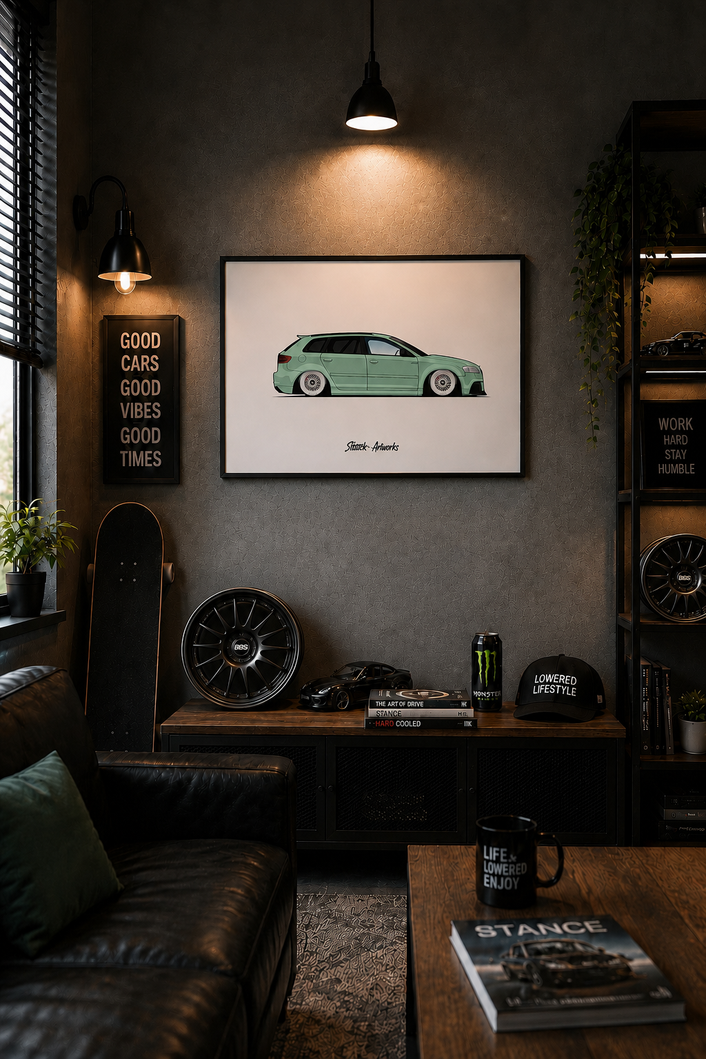 Audi A3 – Mint Edition / Poster Wall Street Art Wanddeko Carart
