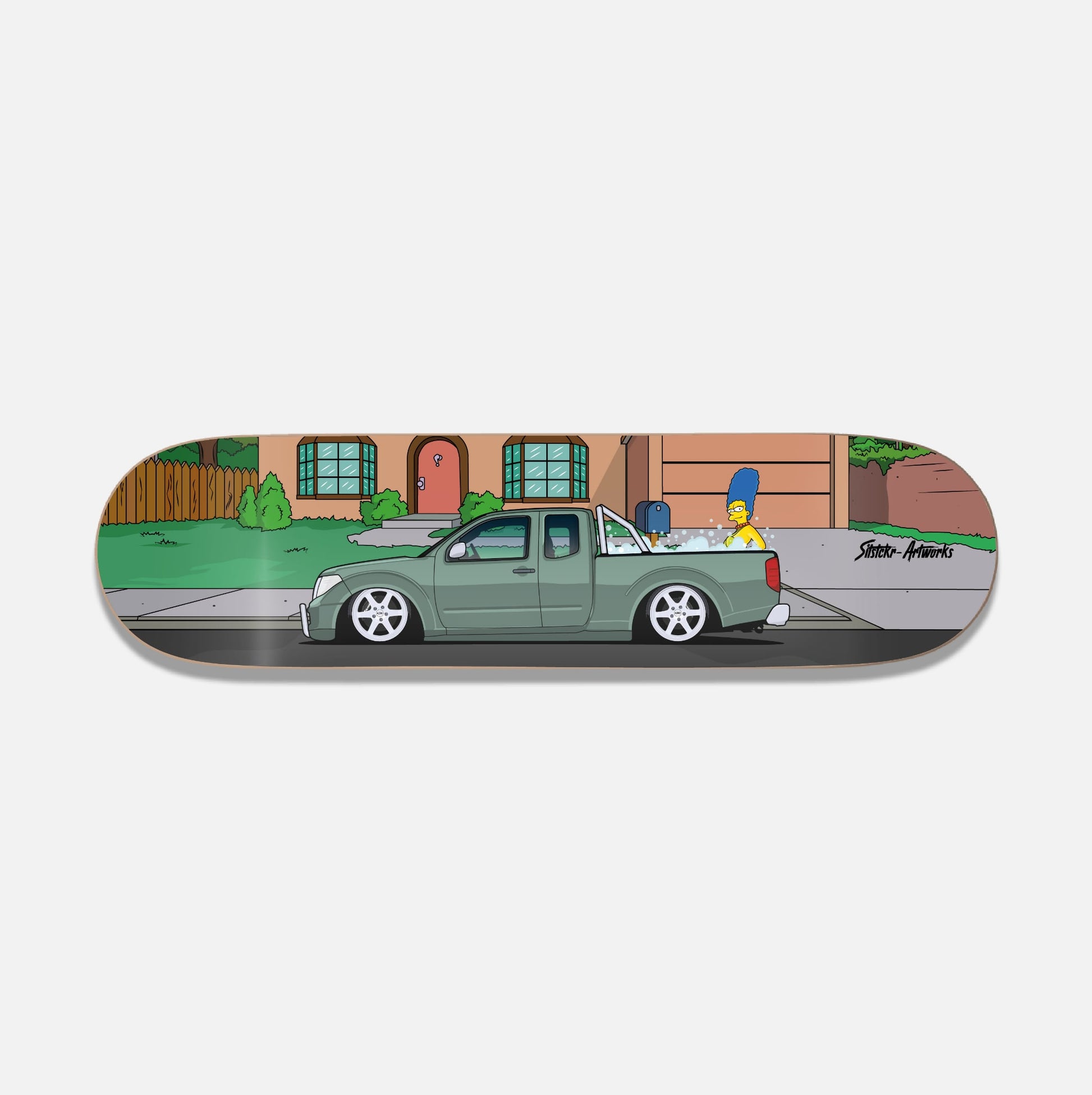 Nissan Navara Poolparty / Skateboard Deck Wanddeko Street Art